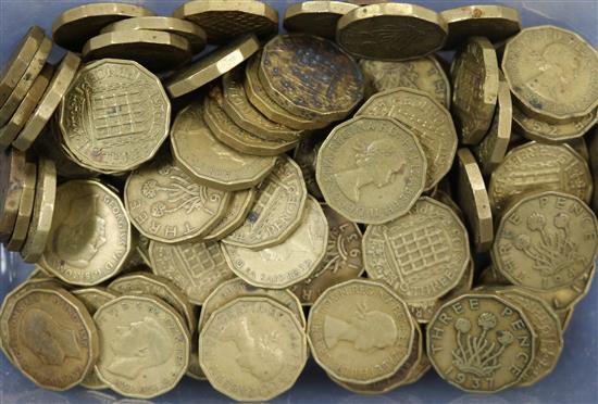 George VI and QEII half crowns and threepence
